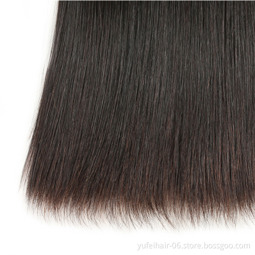 Silky Straight Virgin Peruvian Hair Bundles with Silk Closure, Top Quality Straight Hair Bundles